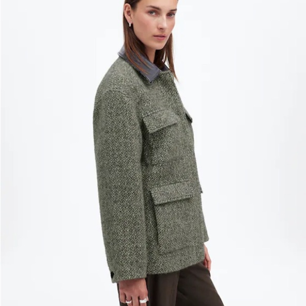 Madewell Wool Blend Flap Pocket Field Jacket - Picture 3 of 10